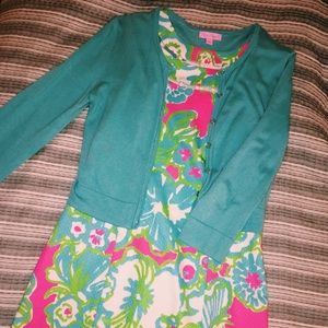 Lilly Pulitzer Blue Cardigan & Dress Bundle!